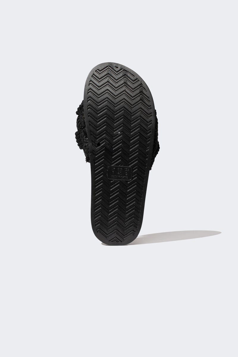 DeFacto Black Woman Woman High Sole Single Strap Slippers Casual - Image 4